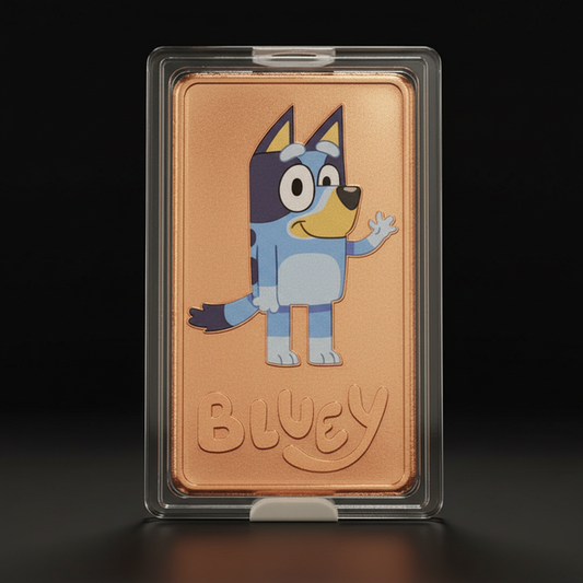 NEW RELEASE- 1 OZ COLOURED COPPER BLUEY 2026