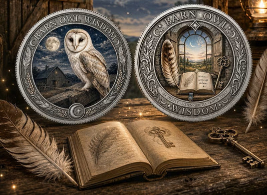 Barn Owl Wisdom commemorative collectable