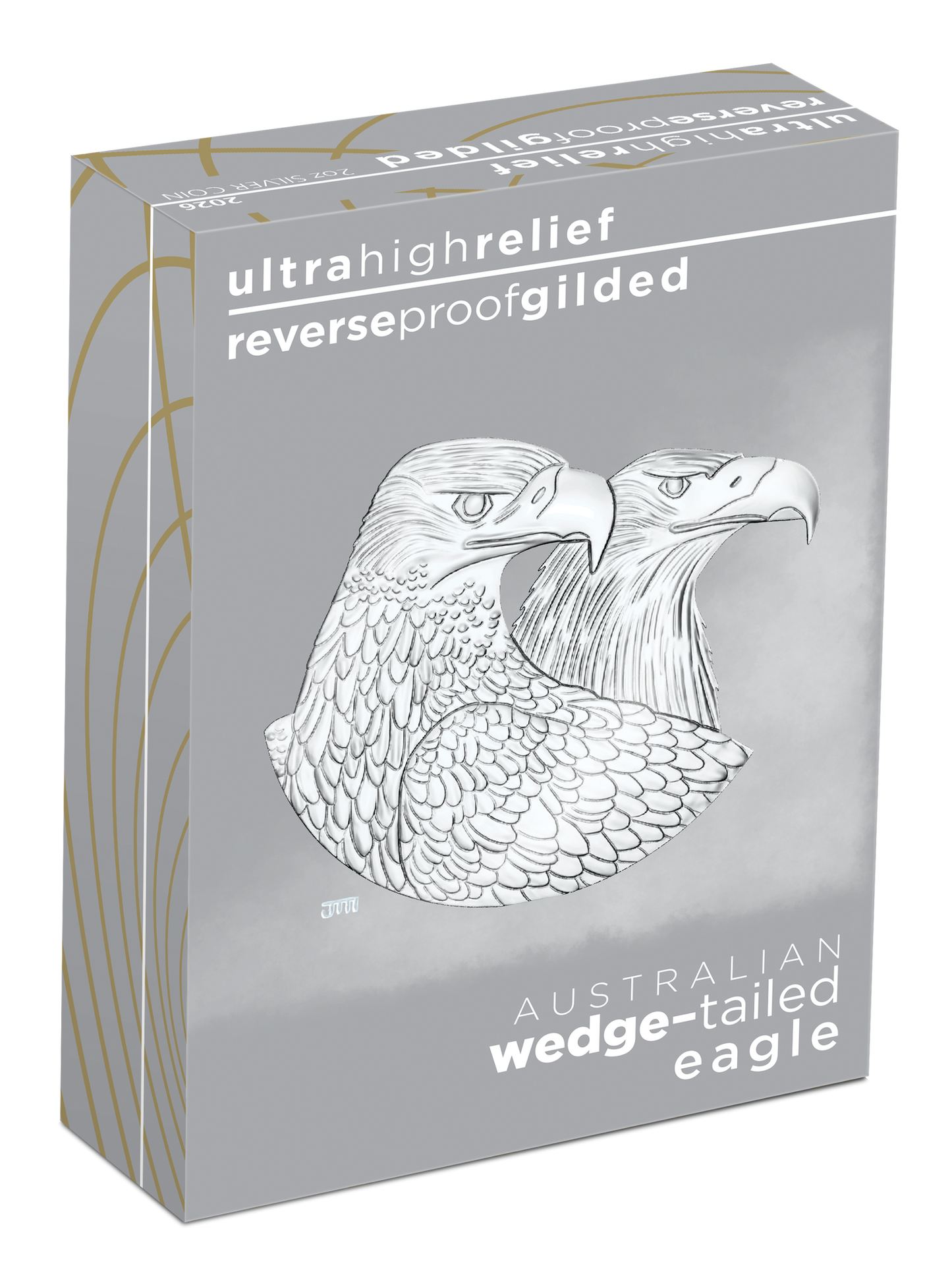 NEW RELEASE - 2026 Australian Wedge-Tailed Eagle $2 2oz Silver Enhanced Reverse Proof Ultra High Relief Gilded Coin