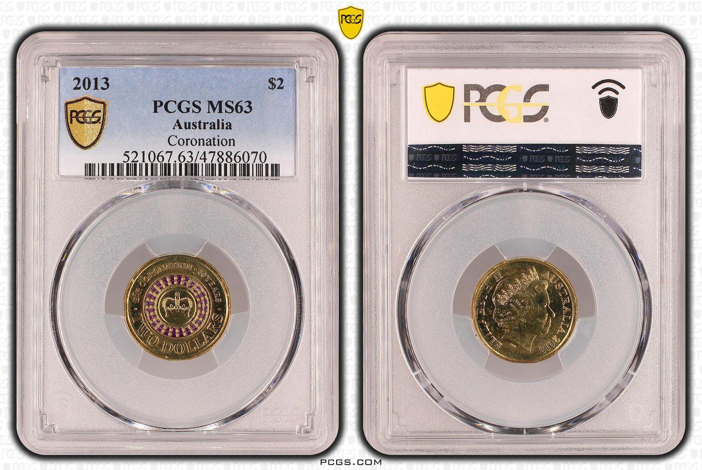 2013 PCGS MS63 QUEENS CORONATION
