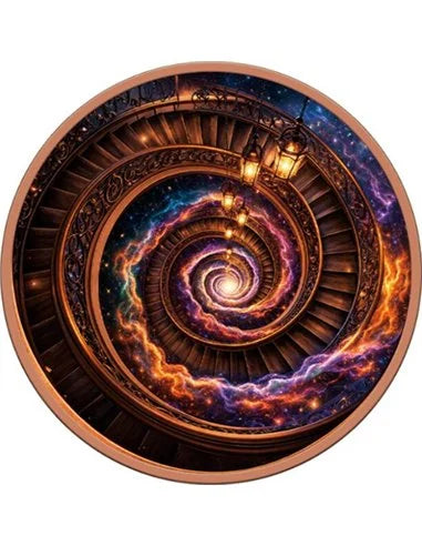 PRE ORDER - COSMIC STAIRCASE Colorized 5 Oz Copper Medal