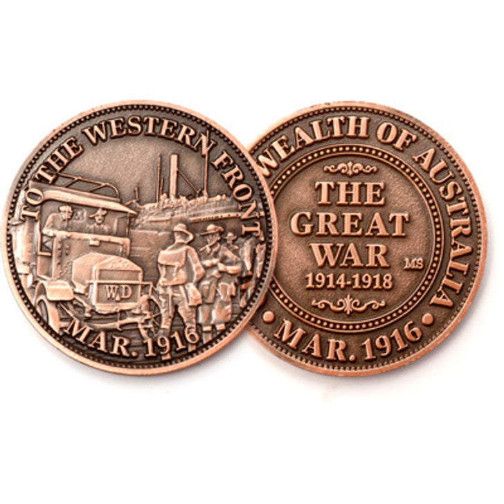 To The Western Front 1916 Commemorative Penny