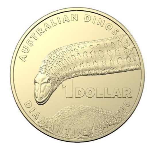 2022 $1 Australian Dinosaur – Diamantinasaurus - circulated $1 coin
