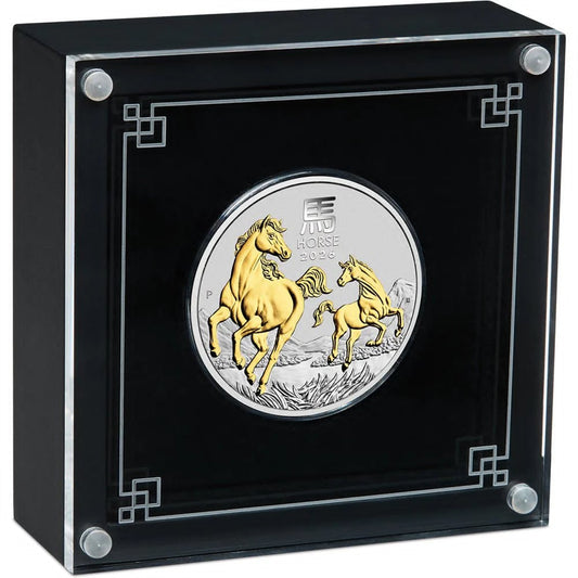2026 Year Of The Horse 1oz Silver Gilded Coin