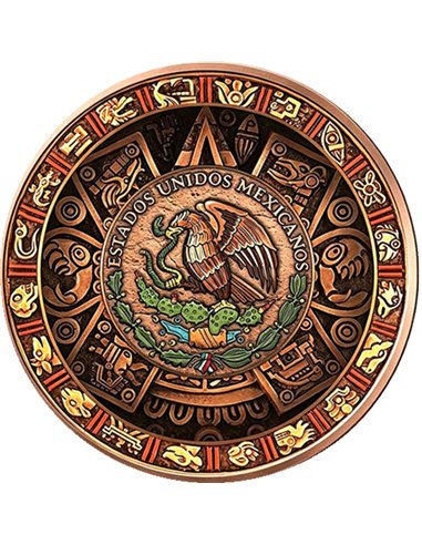PRE ORDER - HISTORY OF THE AZTEC Mexico Libertad 2 x 1 Oz Copper Round Set