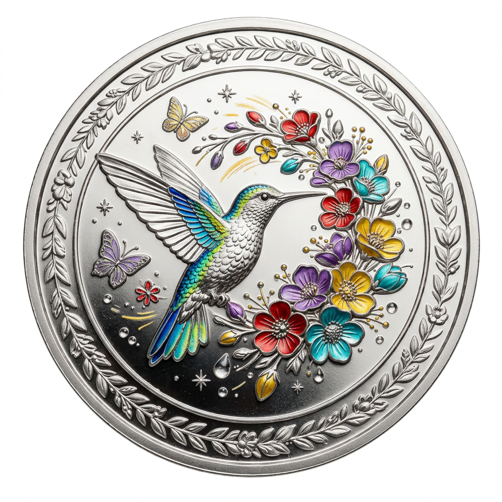 Hummingbird Flower Medallion
