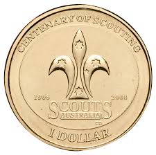 2008 Centenary of the Scouts $1 coin circulated