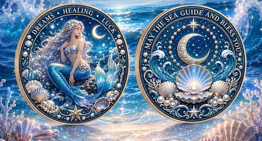 Moon Sea Mermaid Themed Commemorative Coin