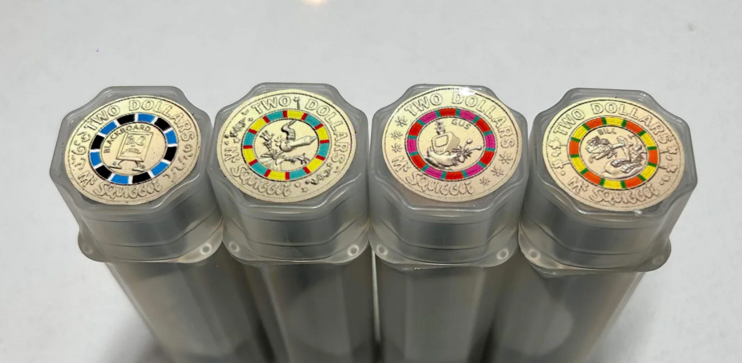 2019 MR SQUIGGLE 4 ROLL UNCIRCULATED SET - C&C