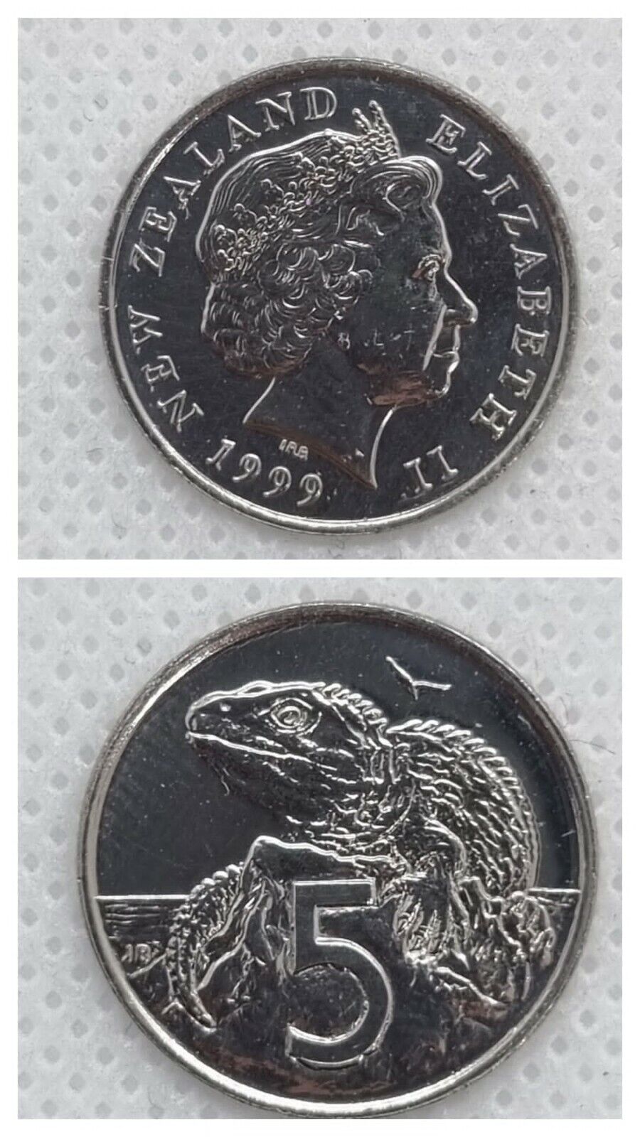 NEW ZEALAND 1999 5c coin
