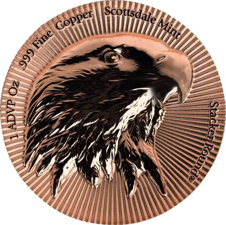 PRE ORDER - Scottsdale 1oz Copper Eagle Stacker Round