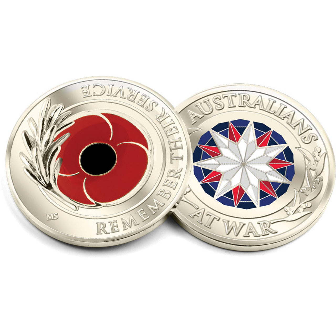 Remember Their Service Commemorative Penny - Poppy Remembrance