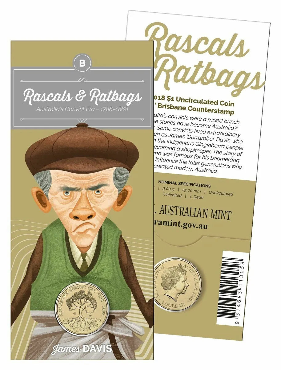 2018 RASCALS & RATBAGS $1 UNCIRCULATED C MINTMARK RAM – All Aussie Coins