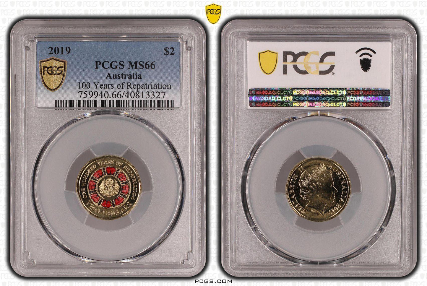 2019 PCGS MS66 100 YEARS OF REPATRIATION