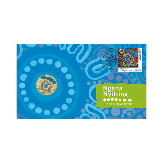 Ngana Nyitting – The Art of Kevin Bynder Blue River Postal Numismatic Cover (PNC)