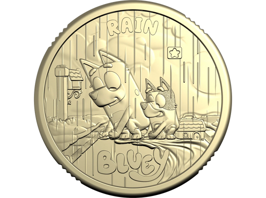 2026 Bluey "Rain" - $2 uncirculated coin