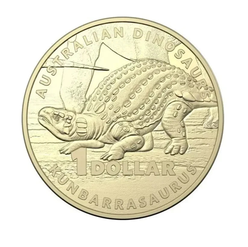 2022 Australian Dinosaurs - Kunbarrasaurus - circulated $1 coin