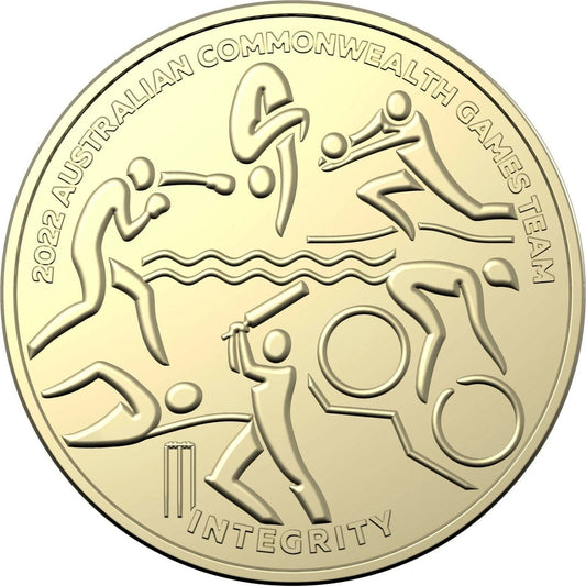 2022 $1 Coin Commonwealth Games Team INTEGRITY - UNC