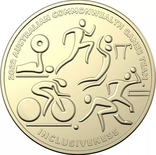 2022 $1 Coin Commonwealth Games Team - INCLUSIVENESS - unc