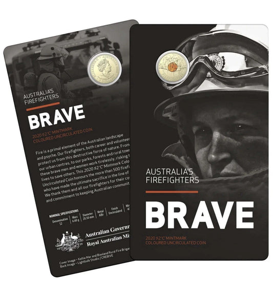 2020 $2 Firefighters 'C' Mintmark Uncirculated Coin