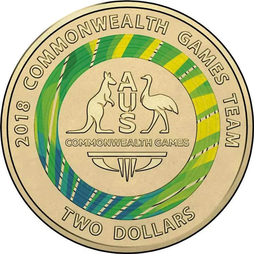2018 Gold Coast Commonwealth Games Coat of Arms - GREEN - UNCIRCULATED