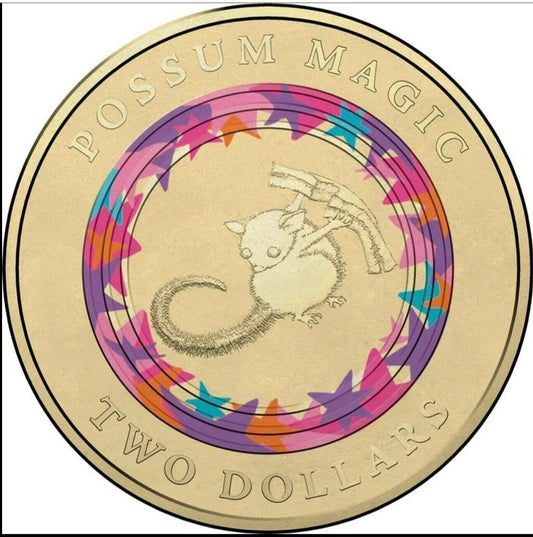 2017 Possum Magic $2 - Hush Can See Tail Circulated