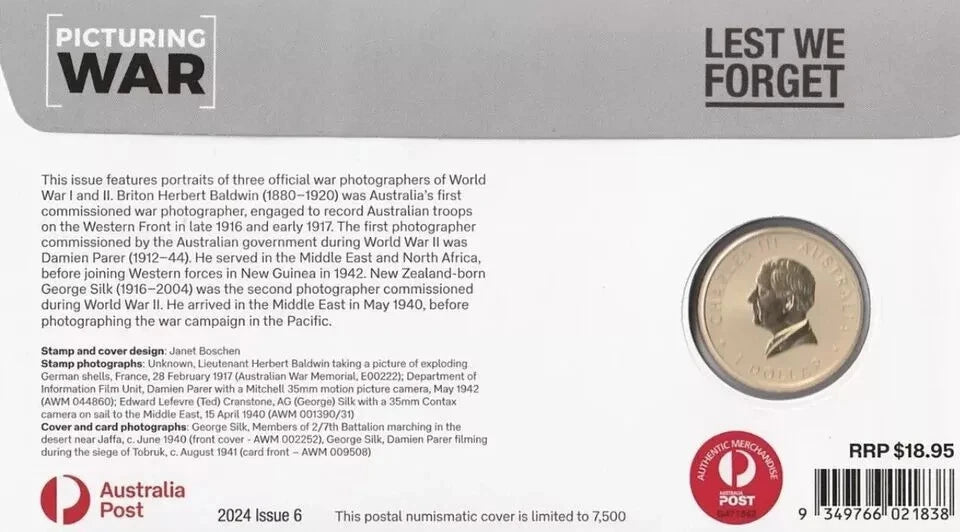 2024 Perth Mint PNC - ANZAC Day 2024 "Picturing War"