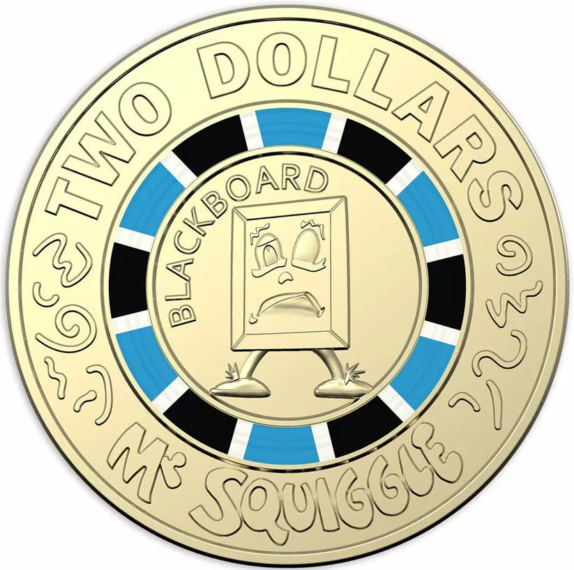 2019 Mr Squiggle - BLACKBOARD - UNCIRCULATED