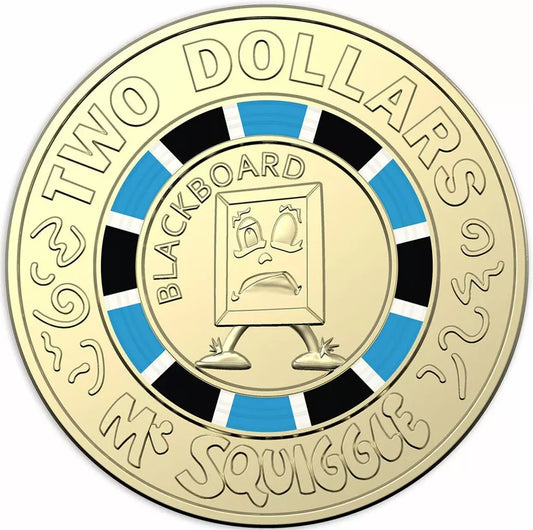 2019 Mr Squiggle - BLACKBOARD - UNCIRCULATED