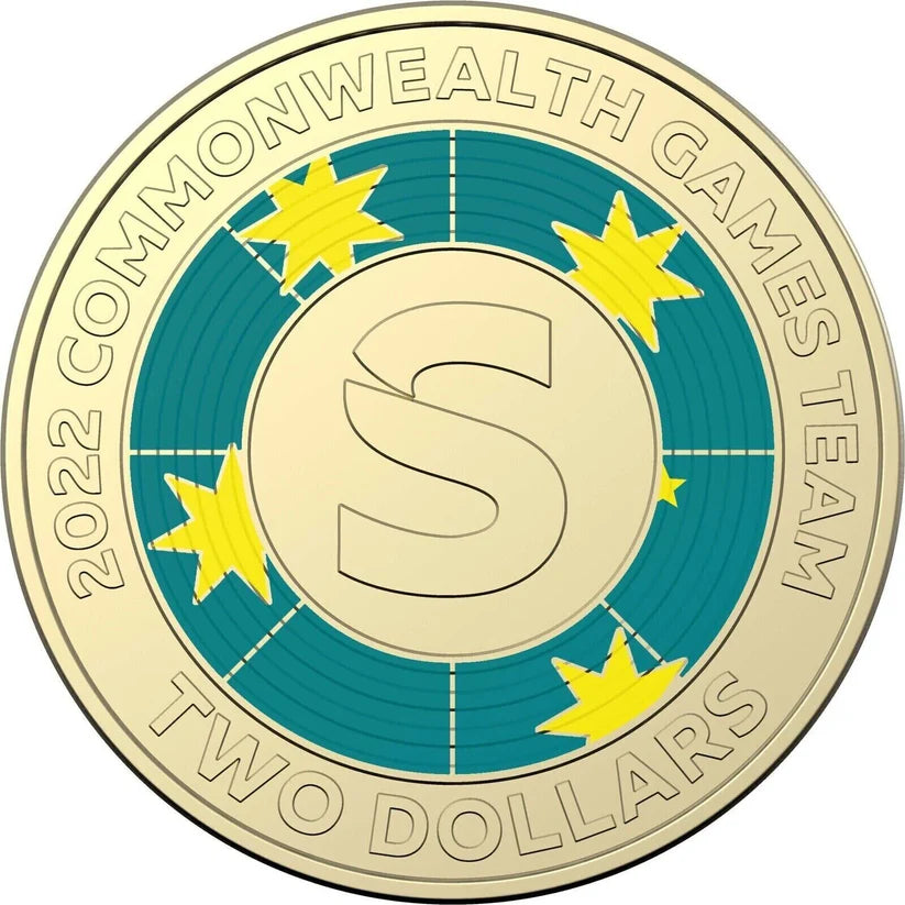 2022 COMMONWEALTH GAMES "S" CIRCULATED $2 COIN