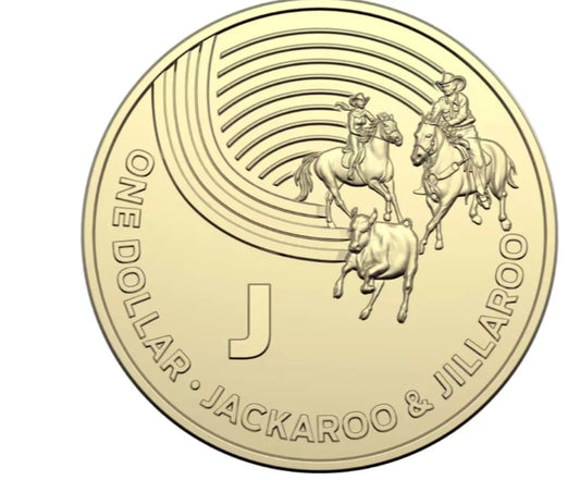 2019 GREAT AUSSIE COIN HUNT - J - JACKARROOO & JILLAROO UNC $1