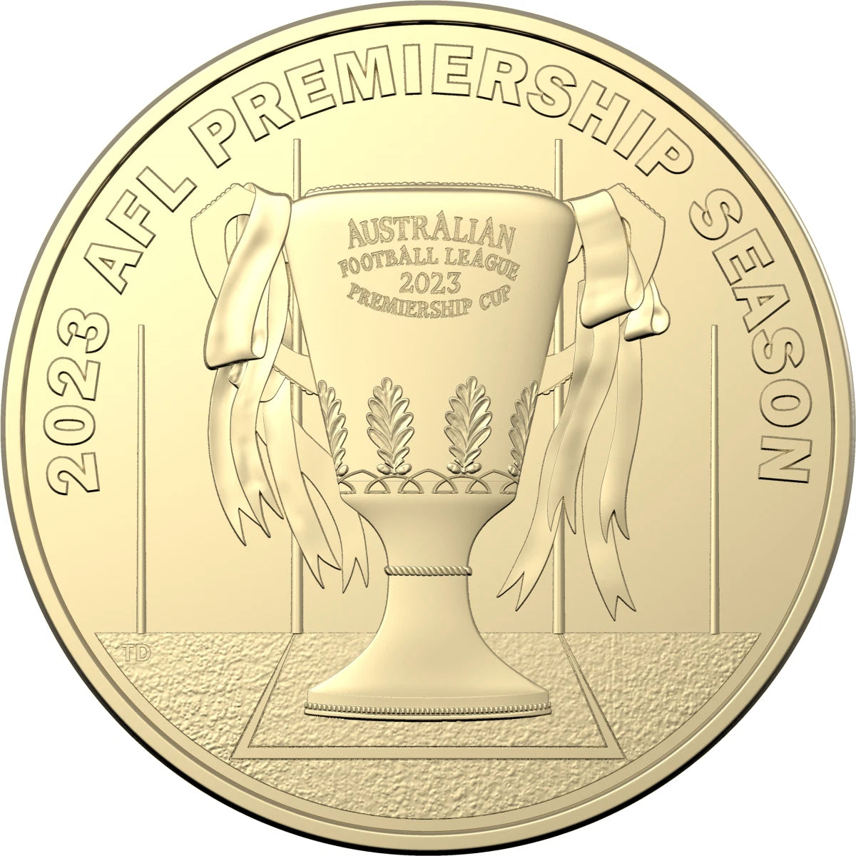 2023  $1 - AFL PREMIERSHIP SEASON CUP Circulated  - Memorial obverse