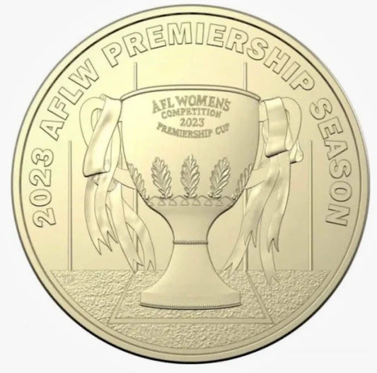 2023 $1 - AFLW PREMIERSHIP SEASON CUP Uncirculated - Memorial obverse