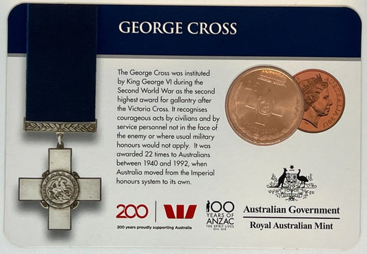 2017 25c Legends of the Anzacs - George Cross