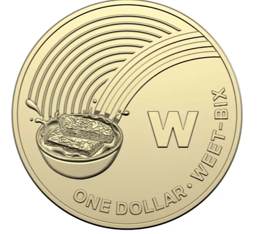 2019 Great Aussie Coin Hunt 1 'W' for Weet-Bix $1 Coin - Circulated