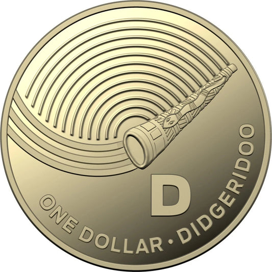 2019 Great Aussie Coin Hunt 1 "D" for Didgeridoo $1 Coin - Circulated