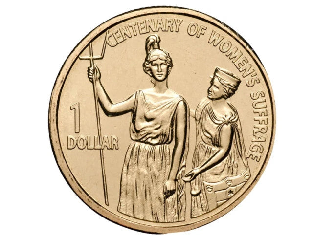 2003 CENTENARY OF WOMENS SUFFRAGE $1 coin circulated