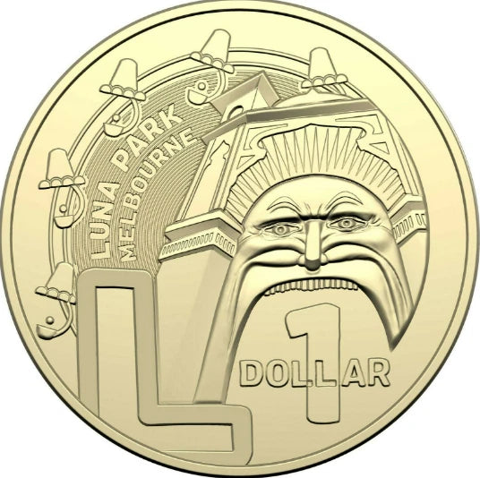 2022 GREAT AUSSIE COIN HUNT COIN - "L" LUNAR PARK  - $1 - UNCIRCULATED