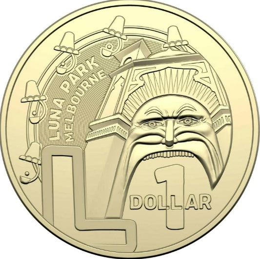 2022 GREAT AUSSIE COIN HUNT COIN - "L" LUNAR PARK  - $1 - UNCIRCULATED