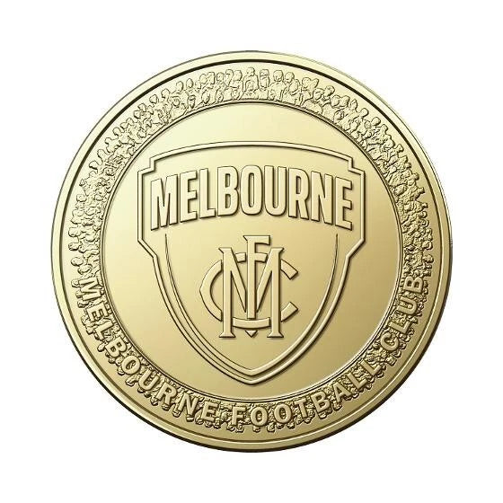 2023 AFL Premiership Collectible Coin - Melbourne $1 Coin  UNCIRCULATED