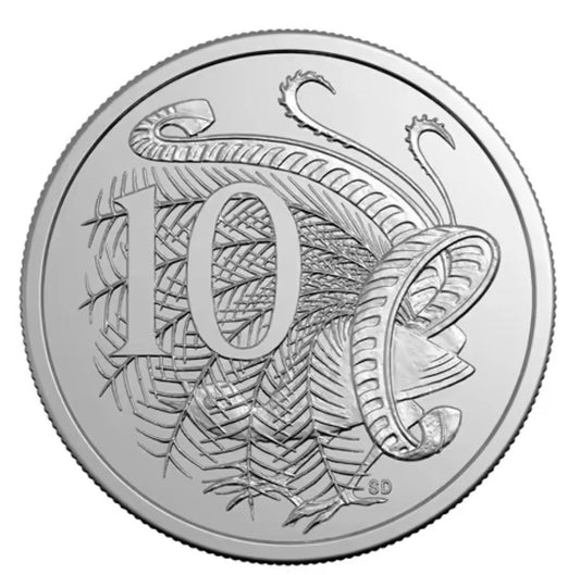 1970 Lyrebird 10c UNC - ex mint