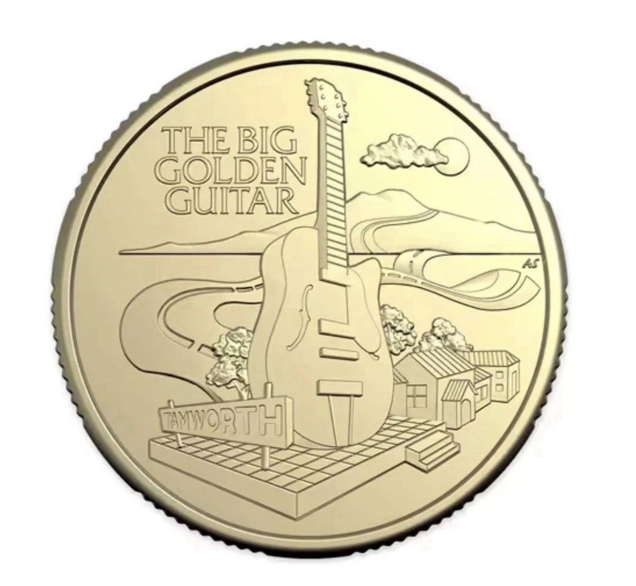 2025 Aussie Big Things 2 $1 Coin The Big Golden Guitar - UNCIRCULATED
