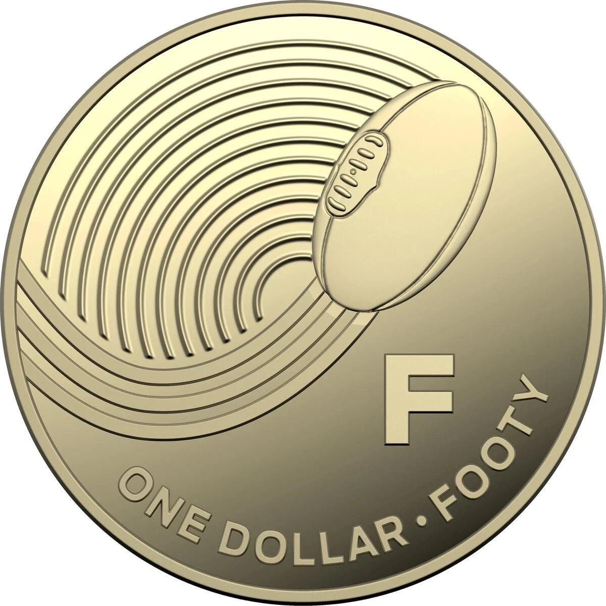 2019 Great Aussie Coin Hunt 1 "F" - FOOTY - $1 Coin - Circulated