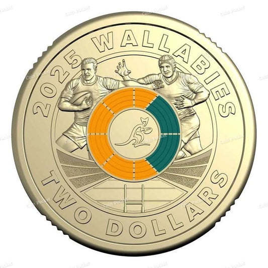 2025 WALLABIES $2 COIN UNCIRCULATED