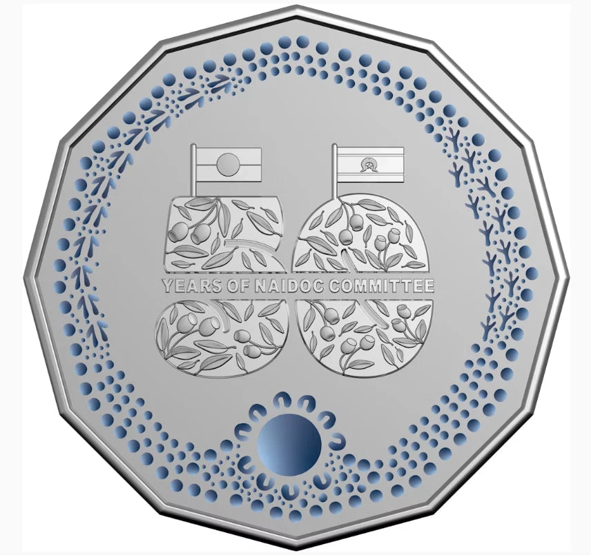 2024 NAIDOC 50th Anniversary 50c Colour Uncirculated Coin -NO CARD