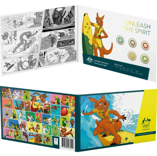 2020 OLYMPICS 5 COIN SET $2 UNC