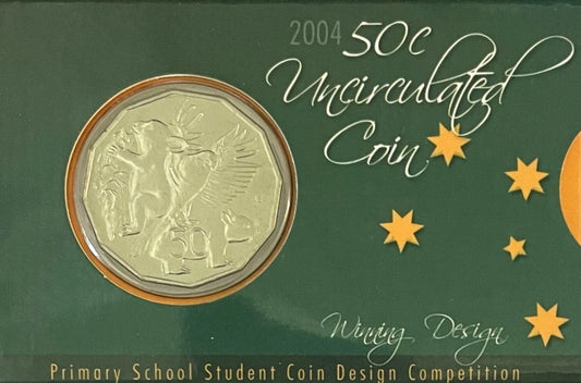 2004 50 Cent Uncirculated Coin: "Student Design."