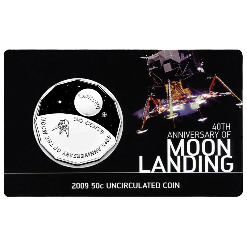 2009 50 Cent Uncirculated Coin 40th Anniversary of Moon Landing