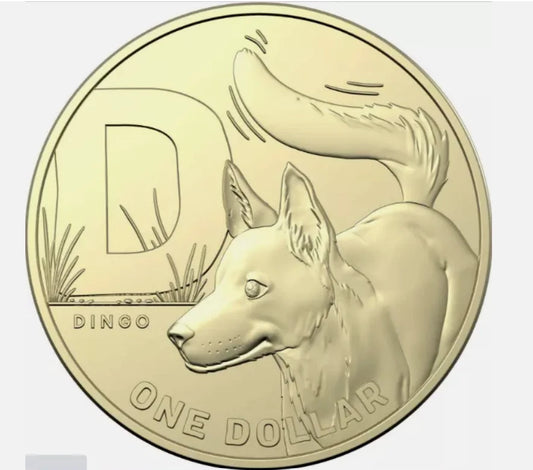 2021 GREAT AUSSIE COIN HUNT 2 - "D" - DINGO - CIRCULATED $1 COIN