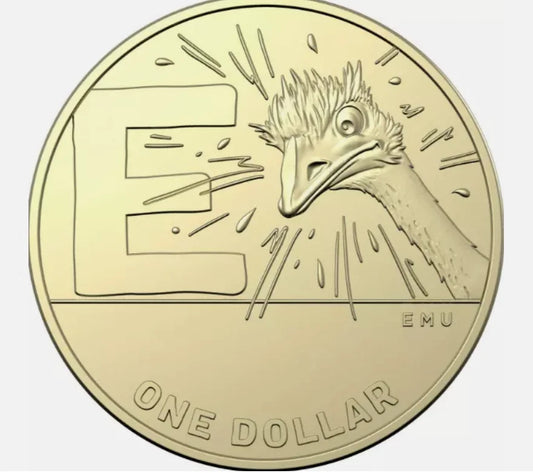2021 GREAT AUSSIE COIN HUNT 2 - "E" EMU - CIRCULATED $1 COIN
